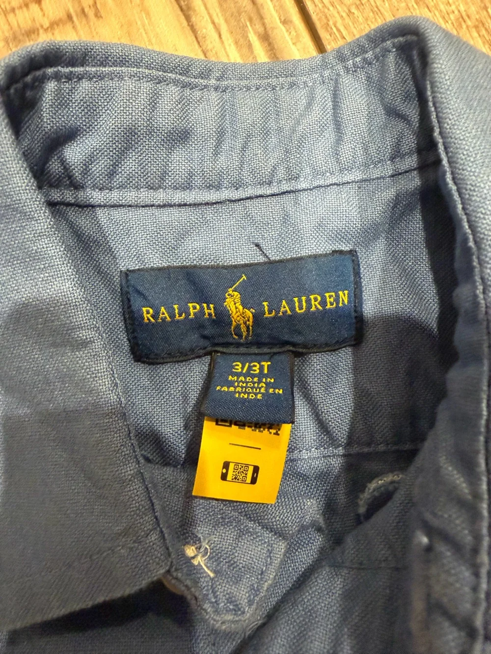 Ralph Lauren Boys Oxford Shirt in Bastille Blue Size 3